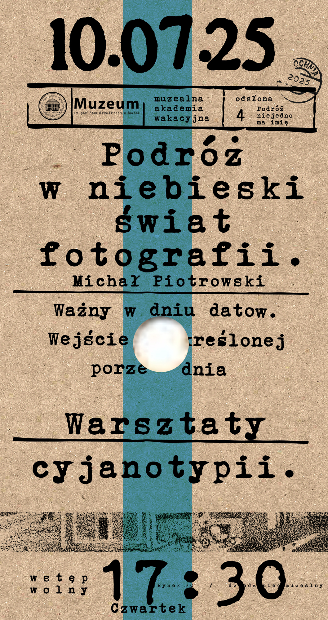 Read more about the article Podróż w niebieski świat fotografii – warsztaty cyjanotypii.