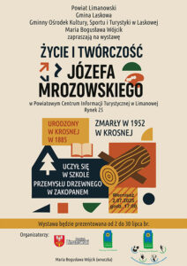 Read more about the article Wystawa Marii Bogusławy Wojcik “ŻYCIE I TWÓRCZOŚĆ JÓZEFA MROZOWSKIEGO”